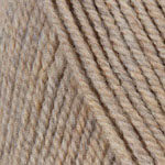 Closeup of Encore Chunky yarn swatch in colorway 1415 - fawn mix