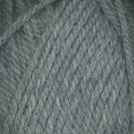 Closeup of Encore Chunky yarn swatch in colorway 0194 - medium gray