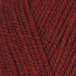Closeup of Encore Chunky yarn swatch in colorway 0212 - cinnabar