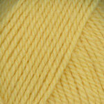 Closeup of Encore Chunky yarn swatch in colorway 0215 - yellow