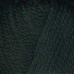 Closeup of Encore Chunky yarn swatch in colorway 0217 - black