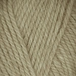 Closeup of Encore Chunky yarn swatch in colorway 0240 - taupe