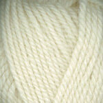 Closeup of Encore Chunky yarn swatch in colorway 0256 - ecru