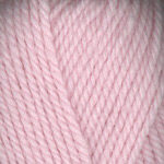 Closeup of Encore Chunky yarn swatch in colorway 0029 - baby pink