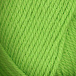 Closeup of Encore Chunky yarn swatch in colorway 3335 - rio lime