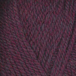 Closeup of Encore Chunky yarn swatch in colorway 0355 - garnett mix