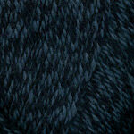 Closeup of Encore Chunky yarn swatch in colorway 0403 - blue jeans mix