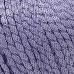 Swatch of Pima Colada yarn in Iris colorway