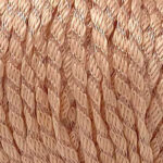 Swatch of Pima Colada yarn in Peach colorway