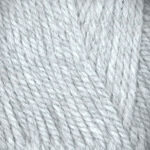 Closeup of Encore Chunky yarn swatch in colorway 6007 - light gray heather