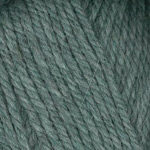 Closeup of Encore Chunky yarn swatch in colorway 0678 - light green frost mix