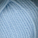 Closeup of Encore Chunky yarn swatch in colorway 0793 - light blue