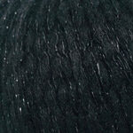 Close up of Stellato yarn in colorway 0057 - Raven