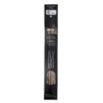 Size 10, 9 inch bamboo straight needles in black packaging