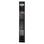 Size 5, 9 inch bamboo straight needles in black packaging