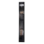 Size 8, 9 inch bamboo straight needles in black packaging