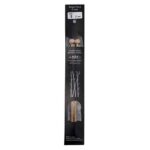 Size 9, 9 inch bamboo straight needles in black packaging