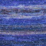 Swatch of Sesame yarn in Orchid colorway