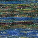 Swatch of Sesame yarn in Zen Garden colorway