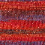 Swatch of Sesame yarn in Panettone colorway