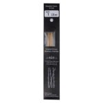 Size 1, 6 inch bamboo double point needles in black packaging